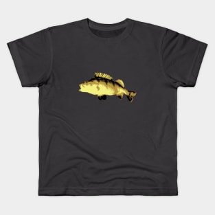 Perch brown-black design Kids T-Shirt